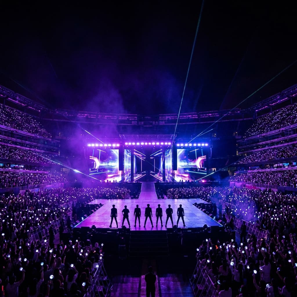 BTS Concert Crowd